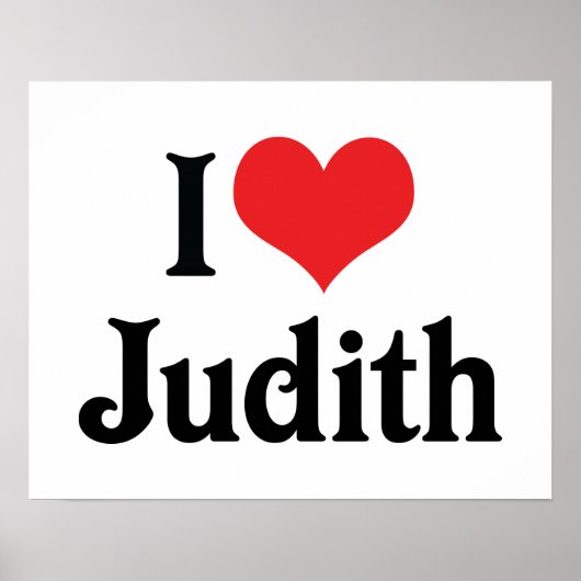Ik hou van Judith Poster (Voorkant)