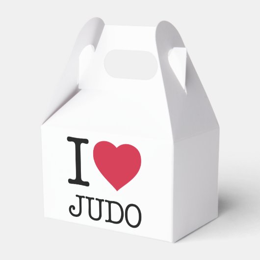 Ik hou van JUDO Bedankdoosjes (Voorkant Zijde)