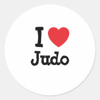 Ik hou van Judo hart op maat gepersonaliseerd