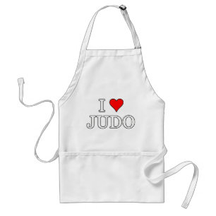 Ik hou van judo standaard schort