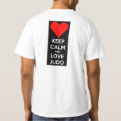 Ik hou van JUDO T-shirt (Achterkant)