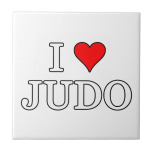 Ik hou van Judo Tegeltje
