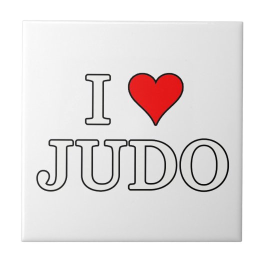 Ik hou van Judo Tegeltje (Voorkant)