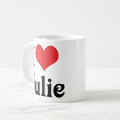 Ik hou van Julie Koffiemok (Voorkant links)
