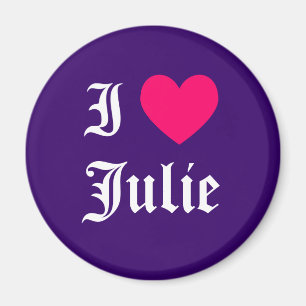 Ik hou van Julie Magneet