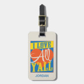 Ik hou van jullie allemaal bagagelabel (Voorkant verticaal)