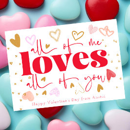 Ik hou van jullie allemaal, Valentijnsdag Feestdagenkaart