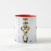 Ik hou van jullie als Jelly Tots verjaardagskerstm Mok (Midden)