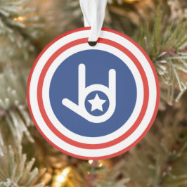 "Ik hou van jullie Amerika" Ornament