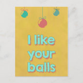 Ik hou van jullie ballen briefkaart (Voorkant)