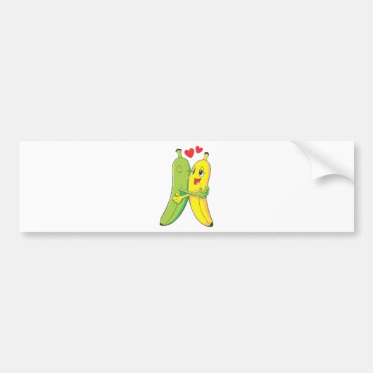 Ik hou van jullie bananen bumpersticker (Voorkant)