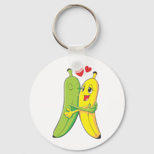 Ik hou van jullie bananen sleutelhanger