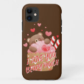 IK HOU VAN JULLIE BEAARDE VEEL grappige Valentijns Case-Mate iPhone Case (Achterkant)