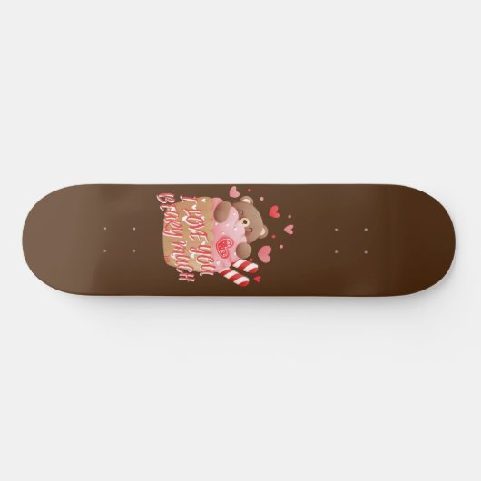 IK HOU VAN JULLIE BEAARDE VEEL grappige Valentijns Persoonlijk Skateboard (Horizontaal)