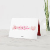 Ik hou van jullie bloemen en harten Valentijn kaar Feestdagen Kaart (Achterkant)