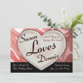 Ik hou van jullie bruiloft Verloving Douche Uitnod Kaart (Staand voorkant)