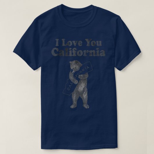 Ik hou van jullie Californische  Fade Home Love Ma T-shirt (Design voorkant)