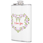 Ik hou van jullie Cute bloemen Heupfles (Links)