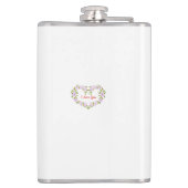 Ik hou van jullie Cute bloemen Heupfles (Achterkant)