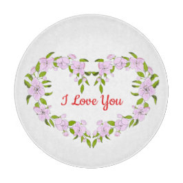 Ik hou van jullie Cute bloemen Snijplank