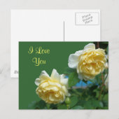 Ik hou van jullie gele rozen Bloem Foto Briefkaart (Voorkant / Achterkant)