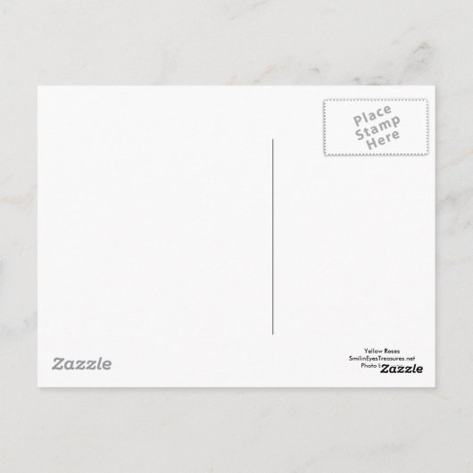 Ik hou van jullie gele rozen Bloem Foto Briefkaart (Achterkant)