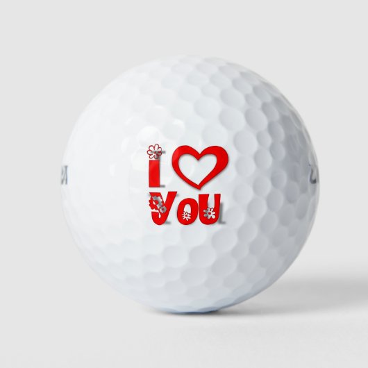 Ik hou van jullie Golf Balls Golfballen (Voorkant)