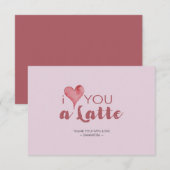 Ik hou van jullie laatste Valentijnse dank jullie Bedankkaart (Voorkant / Achterkant)