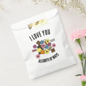 Ik hou van jullie Licorice Allsorts Valentijnsdag  Bedankzakje (Gezegeld)