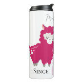 Ik hou van jullie Llama die hem haar Gepersonalise Thermosbeker (Gedraaid links)