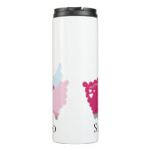 Ik hou van jullie Llama die hem haar Gepersonalise Thermosbeker (Achterkant)