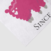 Ik hou van jullie Llama die hem haar Gepersonalise Tissuepapier (Detail)