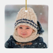 Ik hou van jullie Nana met twee Sjabloon op het fo Keramisch Ornament (Achterkant)