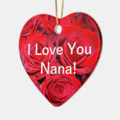 Ik hou van jullie Nana Roos Ornament (Links)