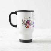 Ik hou van jullie oma Cute Bird Flowers, gepersona Reisbeker (Links)