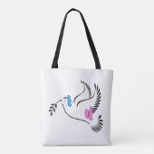 Ik hou van jullie paar huwelijkscadeau tote bag (Achterkant)