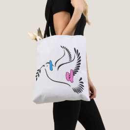 Ik hou van jullie paar huwelijkscadeau tote bag