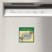 Ik hou van jullie Puppies  Foto Magnet (Insitu (Vaatwasser))