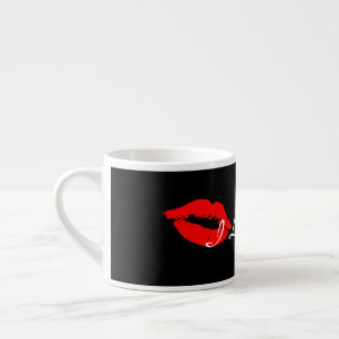Ik hou van jullie Rode Lips Kiss Espresso Coffee M Espresso Kop
