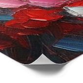 Ik hou van jullie twee Abstracte harten gepersonal Poster (Hoek)