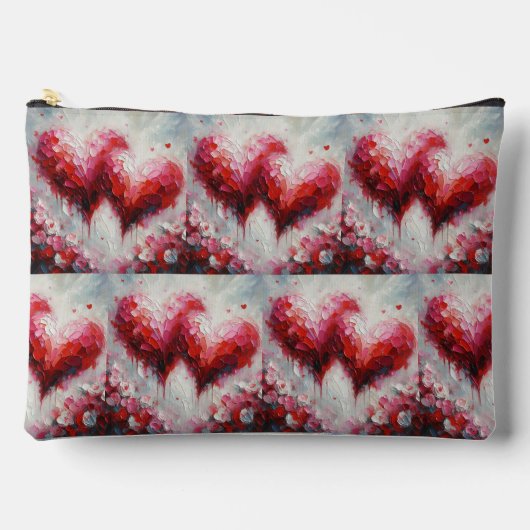 Ik hou van jullie twee Abstracte harten schilderen Etui (Voorkant)