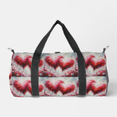 Ik hou van jullie twee Abstracte harten schilderen Plunjezak (Voorkant)