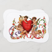 Ik hou van jullie uitnodiging (Voorkant / Achterkant)