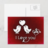 Ik hou van jullie vogels briefkaart (Voorkant / Achterkant)