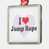 Ik hou van Jump Rope Metalen Ornament (Links)