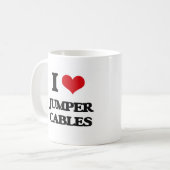 Ik hou van jumperkabels koffiemok (Voorkant links)