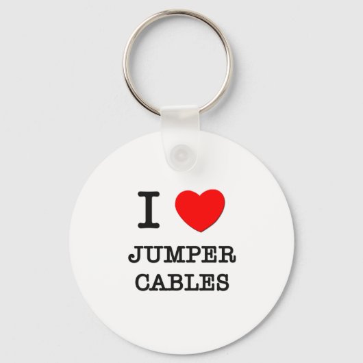 Ik hou van jumperkabels sleutelhanger (Voorkant)