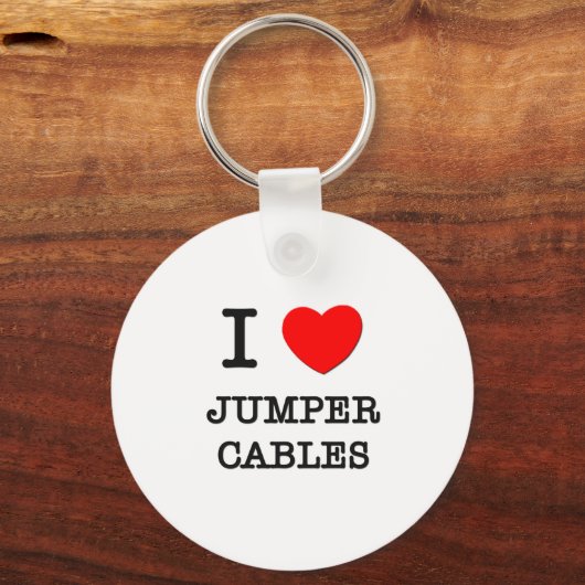 Ik hou van jumperkabels sleutelhanger (Voorkant)