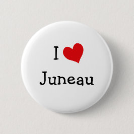 Ik hou van Juneau Ronde Button 5,7 Cm