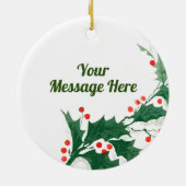 Ik hou van Jungkook Korea met kerstversiering Keramisch Ornament (Achterkant)